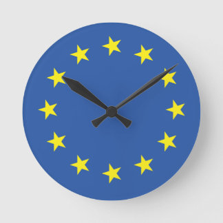 UNITED EUROPE FLAG ROUND CLOCK