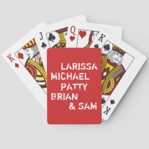 United Family Playing Together Cards