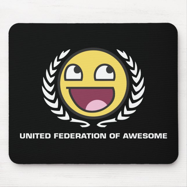 United Federation of Awesome Mouse Mat (Front)