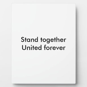 United forever plaque