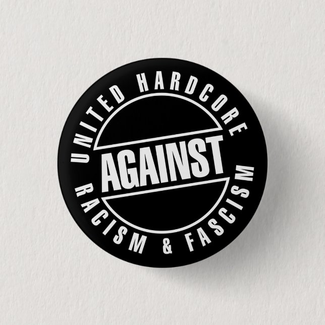 United hardcore.. rintanappi/button 3 cm round badge (Front)