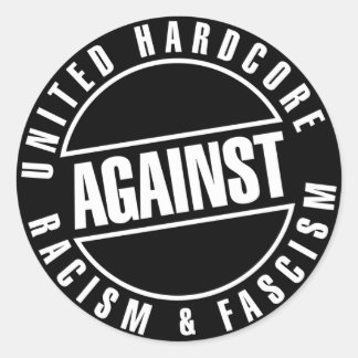 United hardcore.. tarra/sticker classic round sticker
