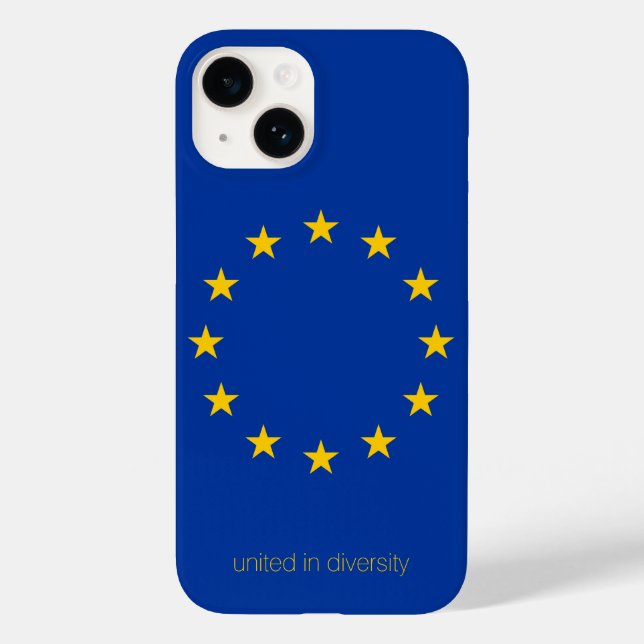 "United In Diversity" EU flag European Union Case-Mate iPhone Case (Back)