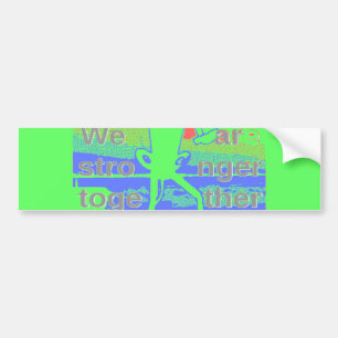 United in Hope: Stronger Together - Vibrant USA  Bumper Sticker