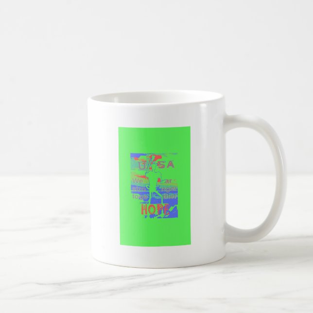 United in Hope: Stronger Together - Vibrant USA  Coffee Mug (Right)