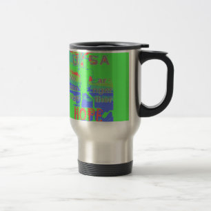 United in Hope: Stronger Together - Vibrant USA  Travel Mug