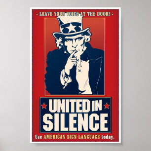 United in Silence (ASL) Poster