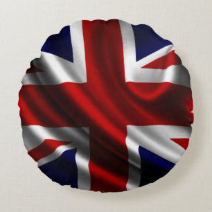 United Kindom Flag Round Cushion