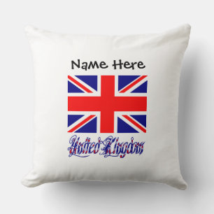 United Kingdom and UK Flag Personalised Cushion