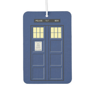 United Kingdom - Blue Police Public Call Box 1 Car Air Freshener