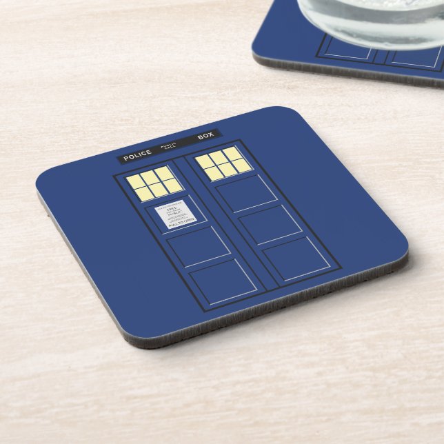 United Kingdom - Blue Police Public Call Box 1 Coaster (Left Side)