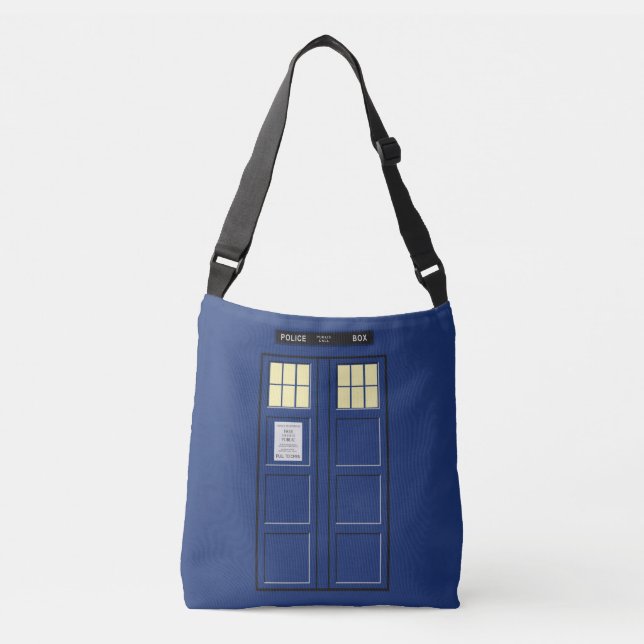 United Kingdom - Blue Police Public Call Box 1 Crossbody Bag (Front)