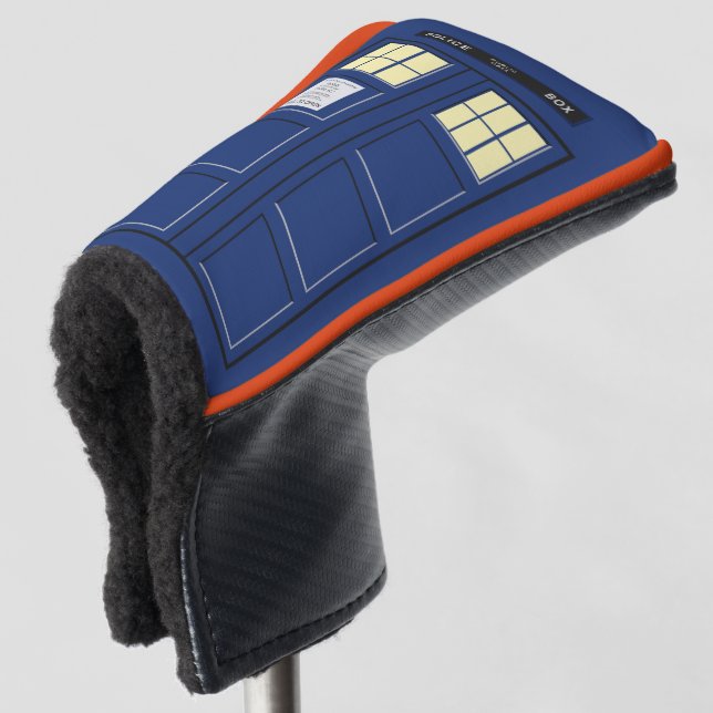 United Kingdom - Blue Police Public Call Box 1 Golf Head Cover (3/4 Front)