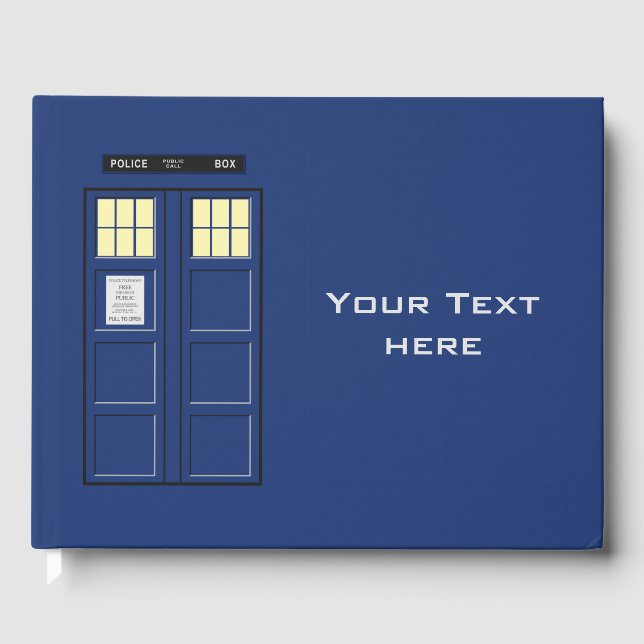 United Kingdom - Blue Police Public Call Box 1 Guest Book (Front)