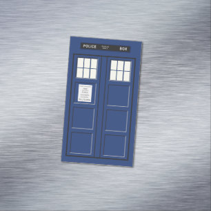 United Kingdom - Blue Police Public Call Box 1 Magnetic Business Card
