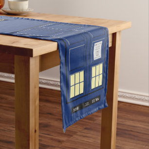 United Kingdom - Blue Police Public Call Box 1 Medium Table Runner