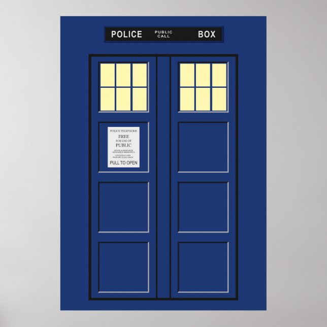 United Kingdom - Blue Police Public Call Box 1 Poster (Front)