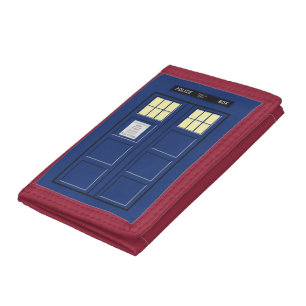 United Kingdom - Blue Police Public Call Box 1 Trifold Wallet