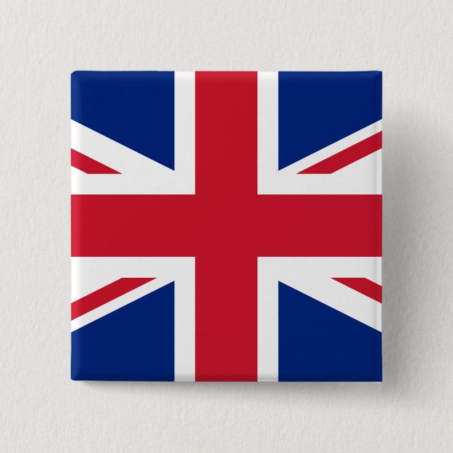 United Kingdom (British) Flag 15 Cm Square Badge (Front)