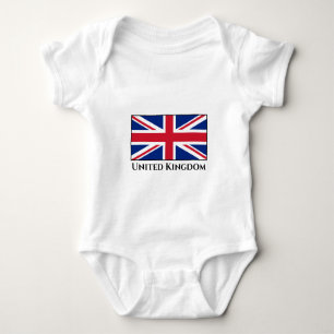 United Kingdom (British) Flag Baby Bodysuit
