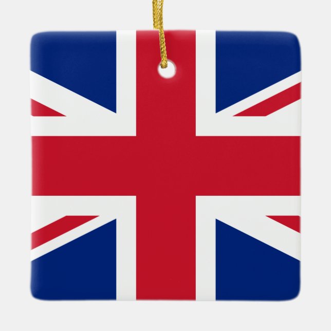 United Kingdom (British) Flag  Ceramic Ornament (Front)