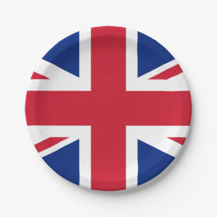 United Kingdom (British) Flag Paper Plate