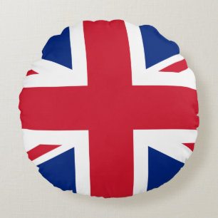 United Kingdom (British) Flag Round Cushion