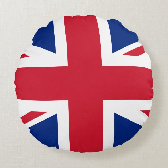 United Kingdom (British) Flag Round Cushion (Front)