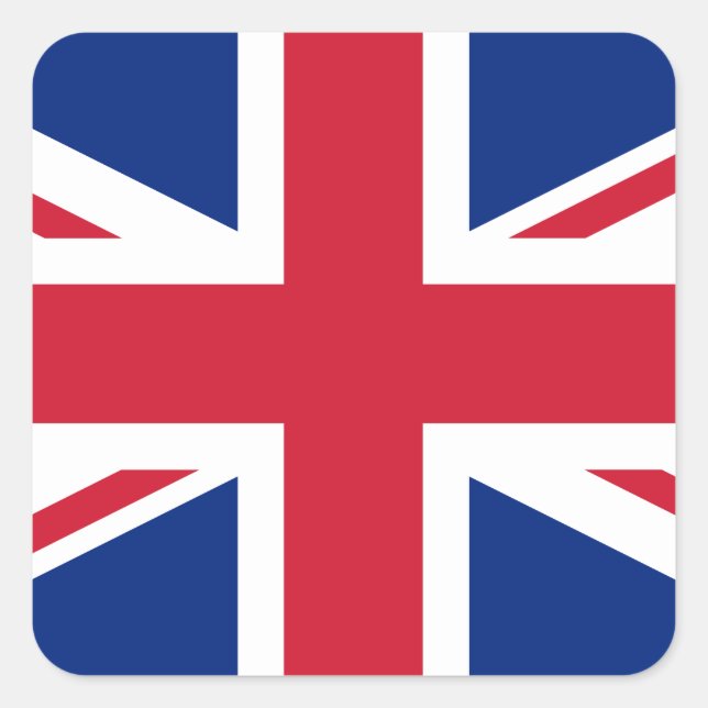 United Kingdom (British) Flag Square Sticker (Front)