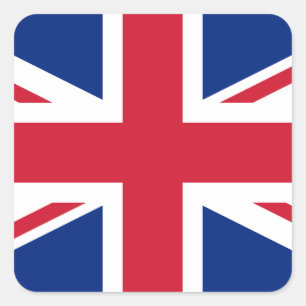United Kingdom (British) Flag Square Sticker