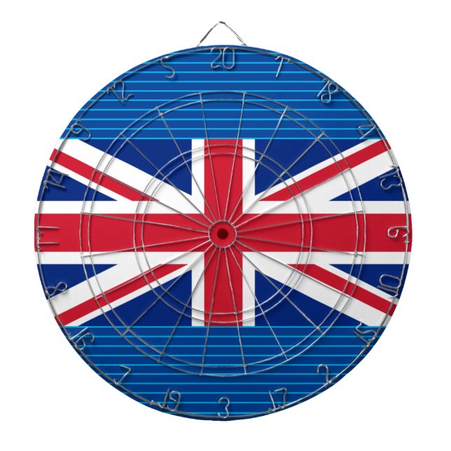 United Kingdom (British Flag) (Union Jack) (UK) GB Dartboard (Front)