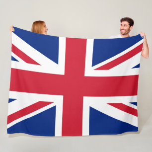 United Kingdom (British Flag) (Union Jack) (UK) GB Fleece Blanket