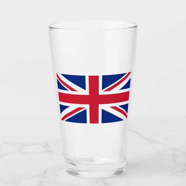 United Kingdom (British Flag) (Union Jack) (UK) GB Glass (Front)