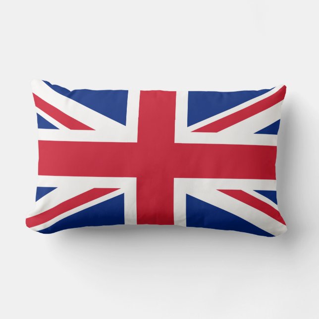 United Kingdom (British Flag) (Union Jack) (UK) GB Lumbar Cushion (Front)