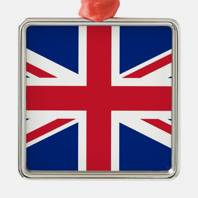 United Kingdom (British Flag) (Union Jack) (UK) GB Metal Tree Decoration (Front)