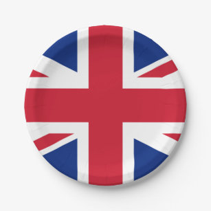 United Kingdom (British Flag) (Union Jack) (UK) GB Paper Plate