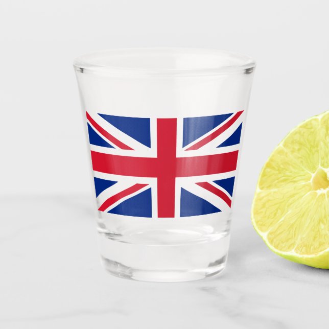 United Kingdom (British Flag) (Union Jack) (UK) GB Shot Glass (Front)