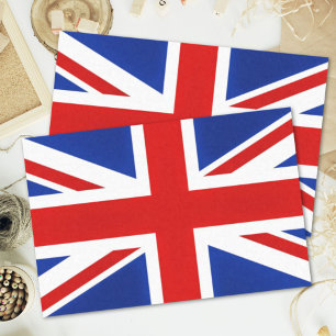 United Kingdom British London UK Flag Decoupage Tissue Paper