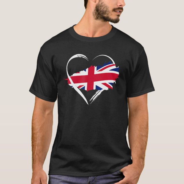 United Kingdom British Roots Great Britain Union J T-Shirt (Front)
