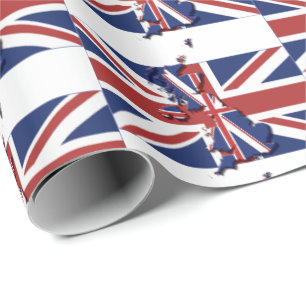 United Kingdom   British UK   UNION JACK Wrapping Paper