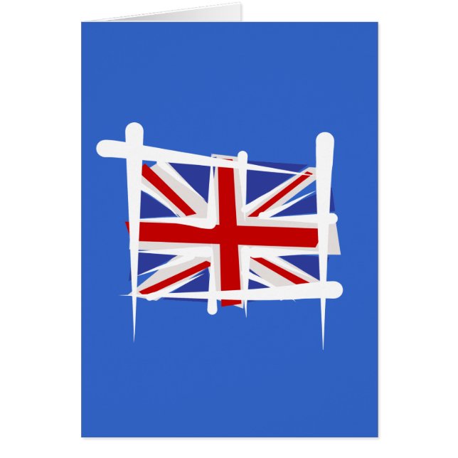 United Kingdom Brush Flag (Front)