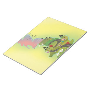 United Kingdom ' By Road' Vintage travel poster. Notepad