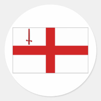 United Kingdom City of London Flag Classic Round Sticker