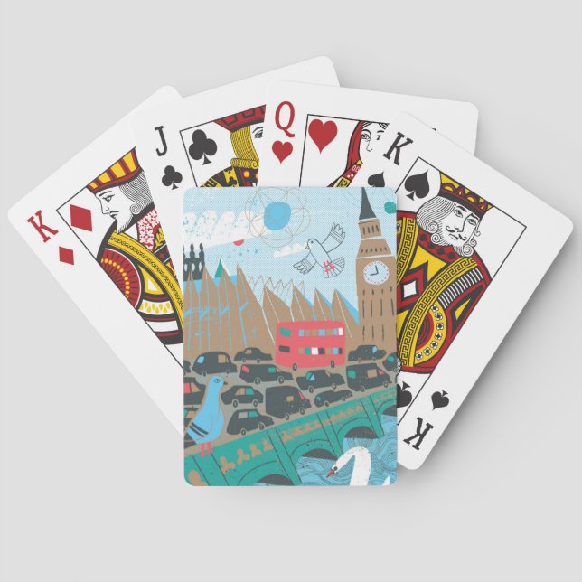 United Kingdom City Scene Playing Cards (Back)
