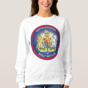 United Kingdom Coat of Arms Circle Shape Sweatshirt