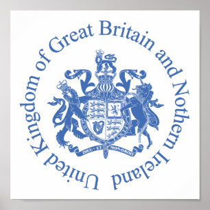 United Kingdom coat of arms Poster