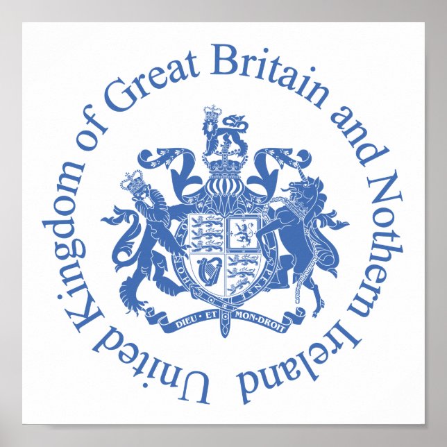 United Kingdom coat of arms Poster (Front)