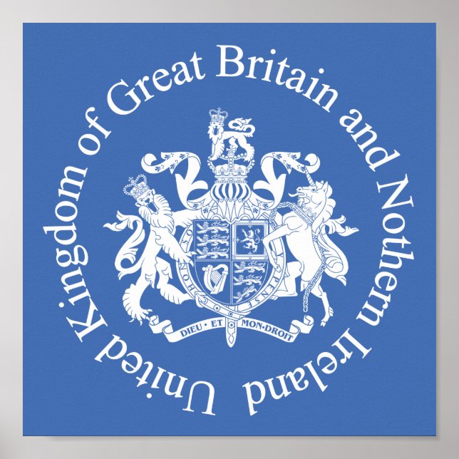 United Kingdom coat of arms Poster (Front)