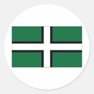 United Kingdom Devon Flag Classic Round Sticker