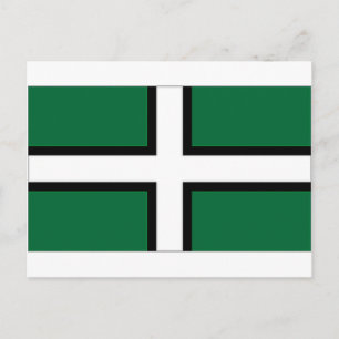 United Kingdom Devon Flag Postcard